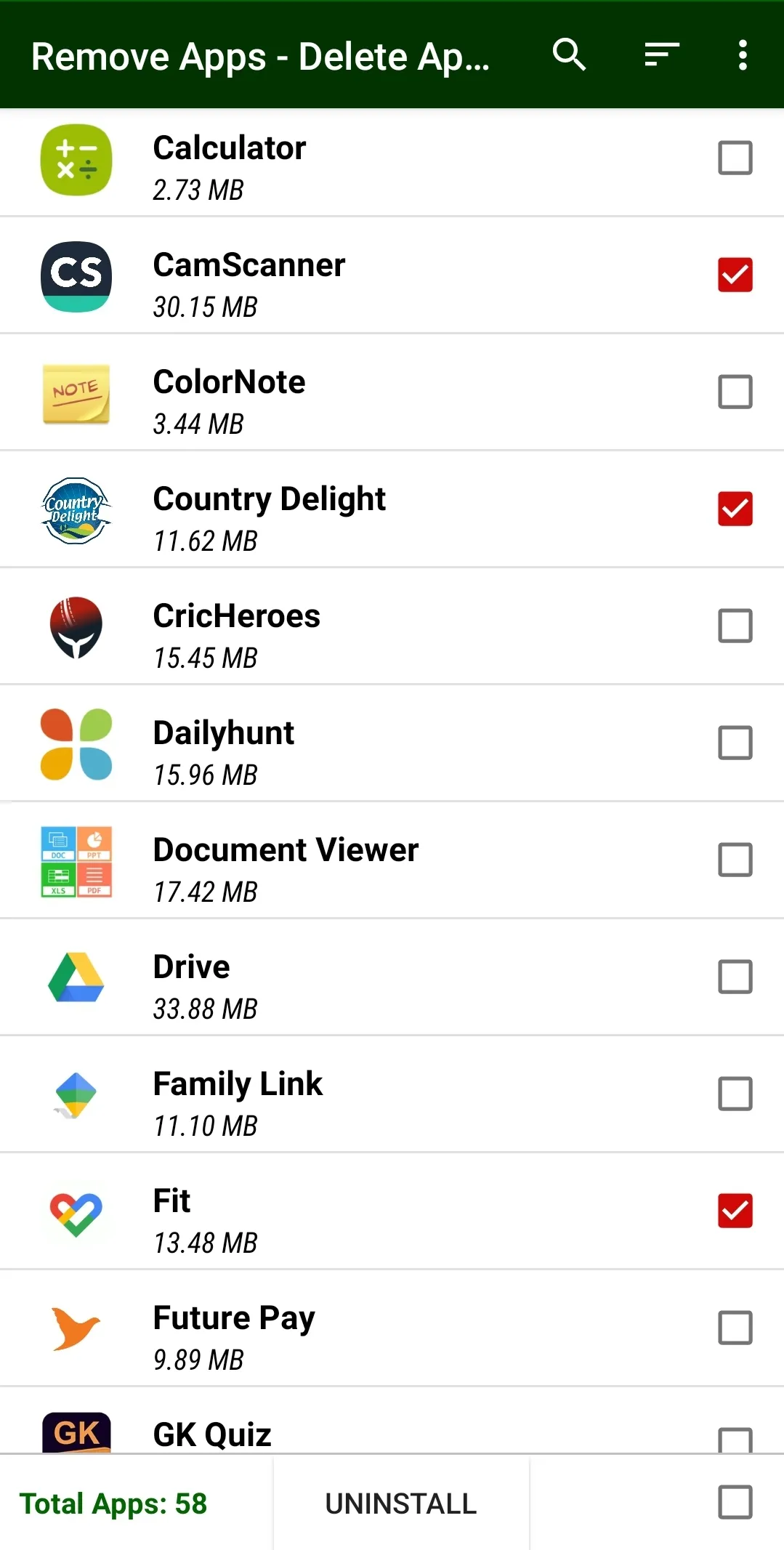 Remove Apps - Uninstall Apps | Indus Appstore | Screenshot