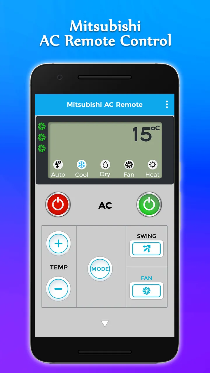 Mitsubishi AC Remote Control | Indus Appstore | Screenshot