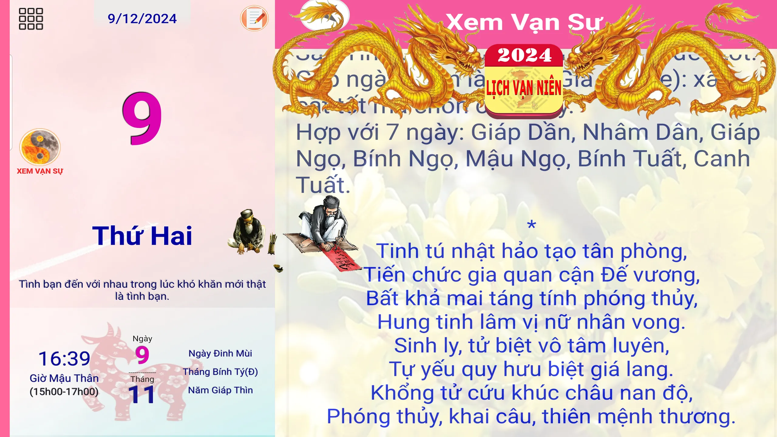 Lịch Vạn Niên 2024 - Âm Lịch | Indus Appstore | Screenshot