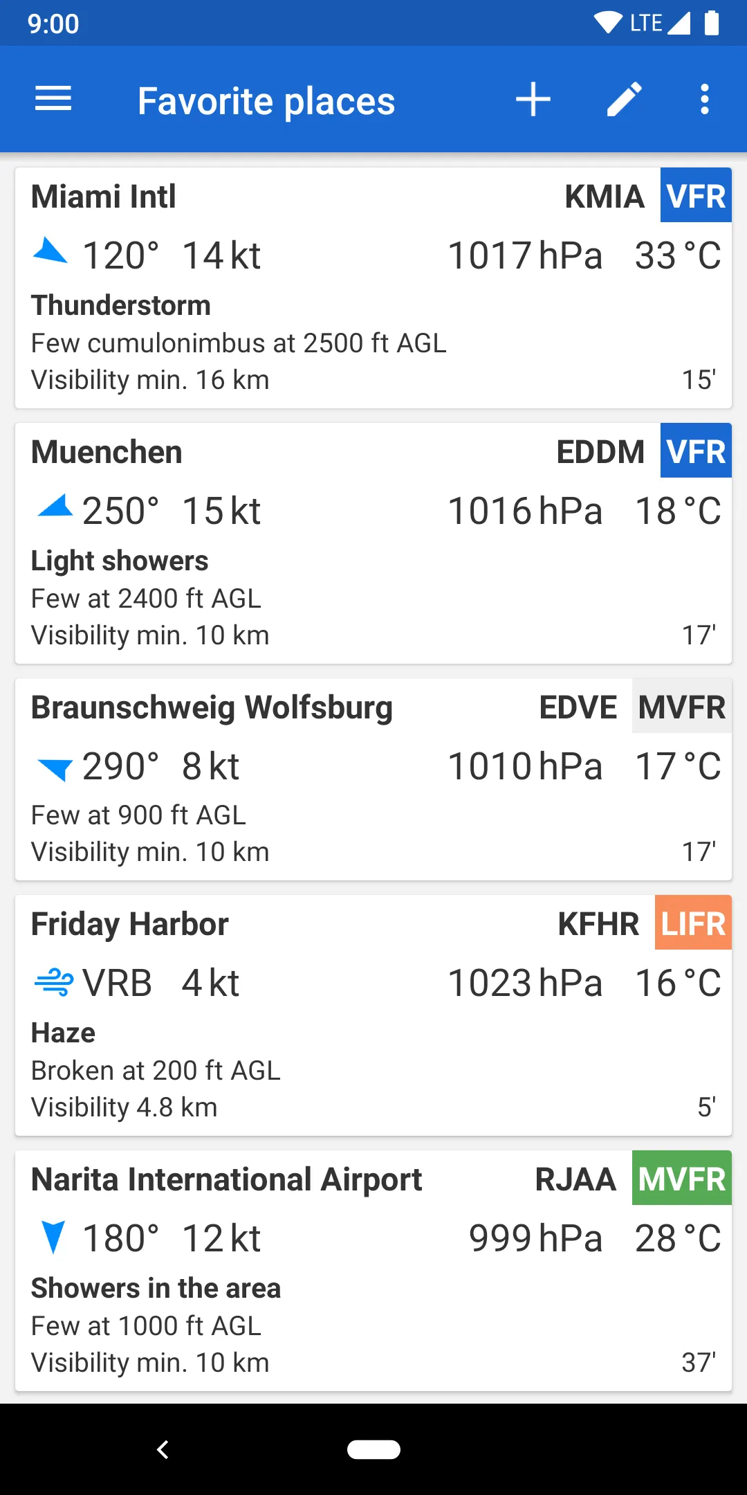 Avia Weather - METAR & TAF | Indus Appstore | Screenshot