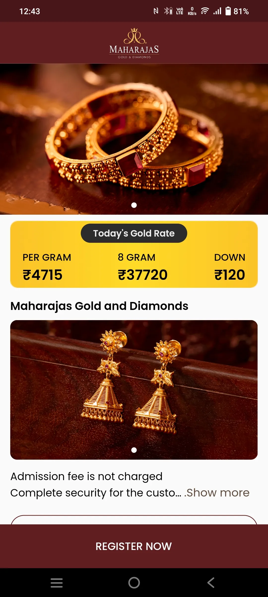 Maharajas Gold And Diamonds | Indus Appstore | Screenshot