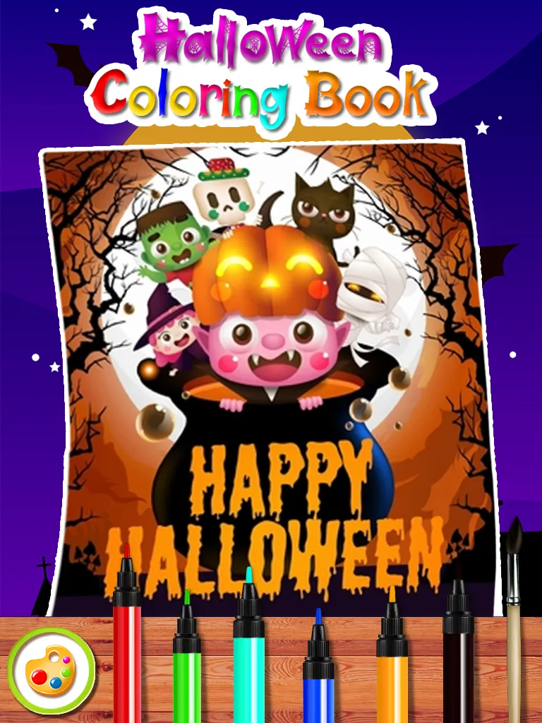 Halloween Coloring Page Games | Indus Appstore | Screenshot