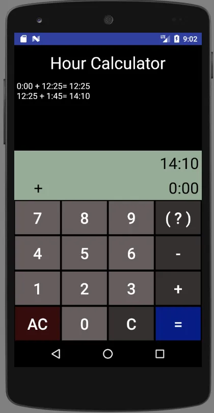 Hour Calculator | Indus Appstore | Screenshot