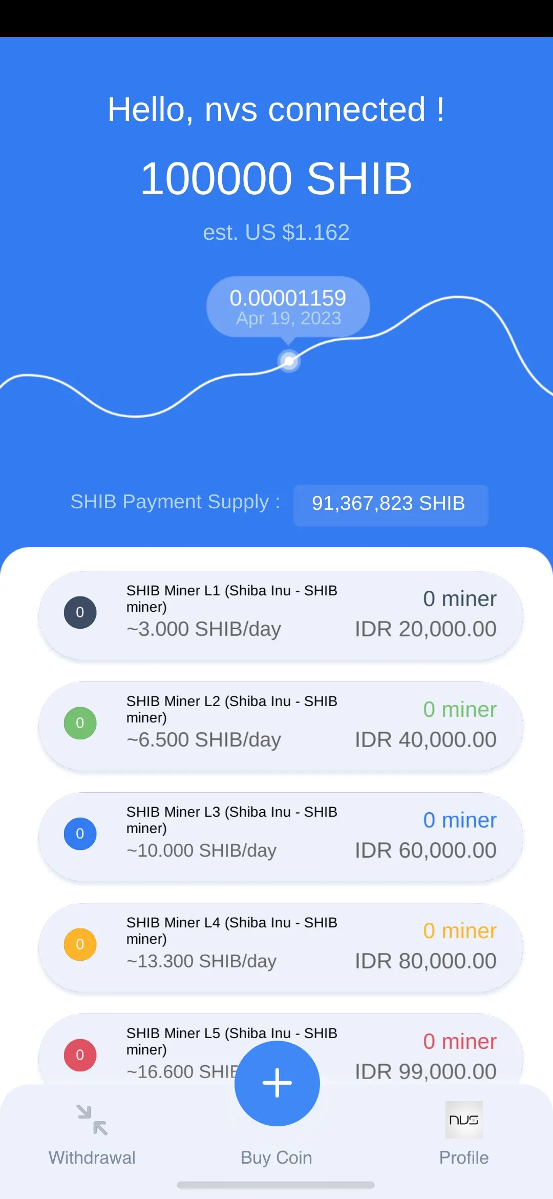 SHIBA Miner by NVS | Indus Appstore | Screenshot