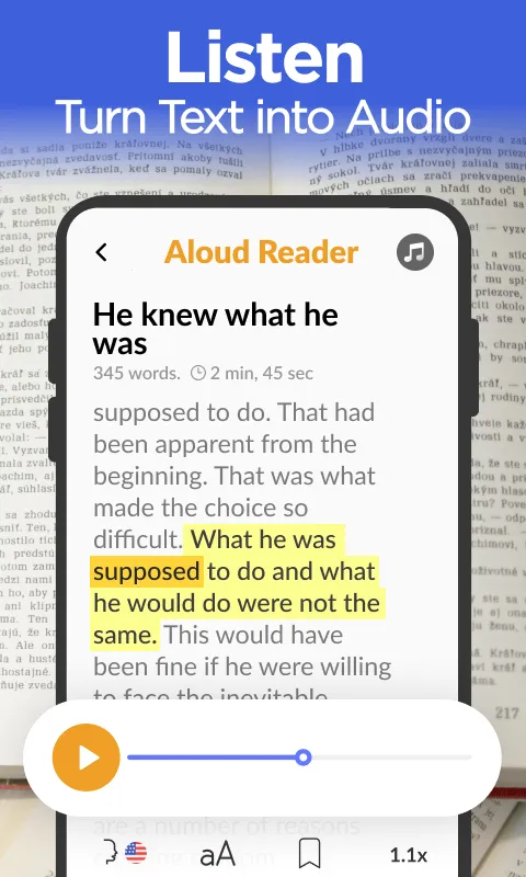 Aloud Reader - Text to Speech | Indus Appstore | Screenshot