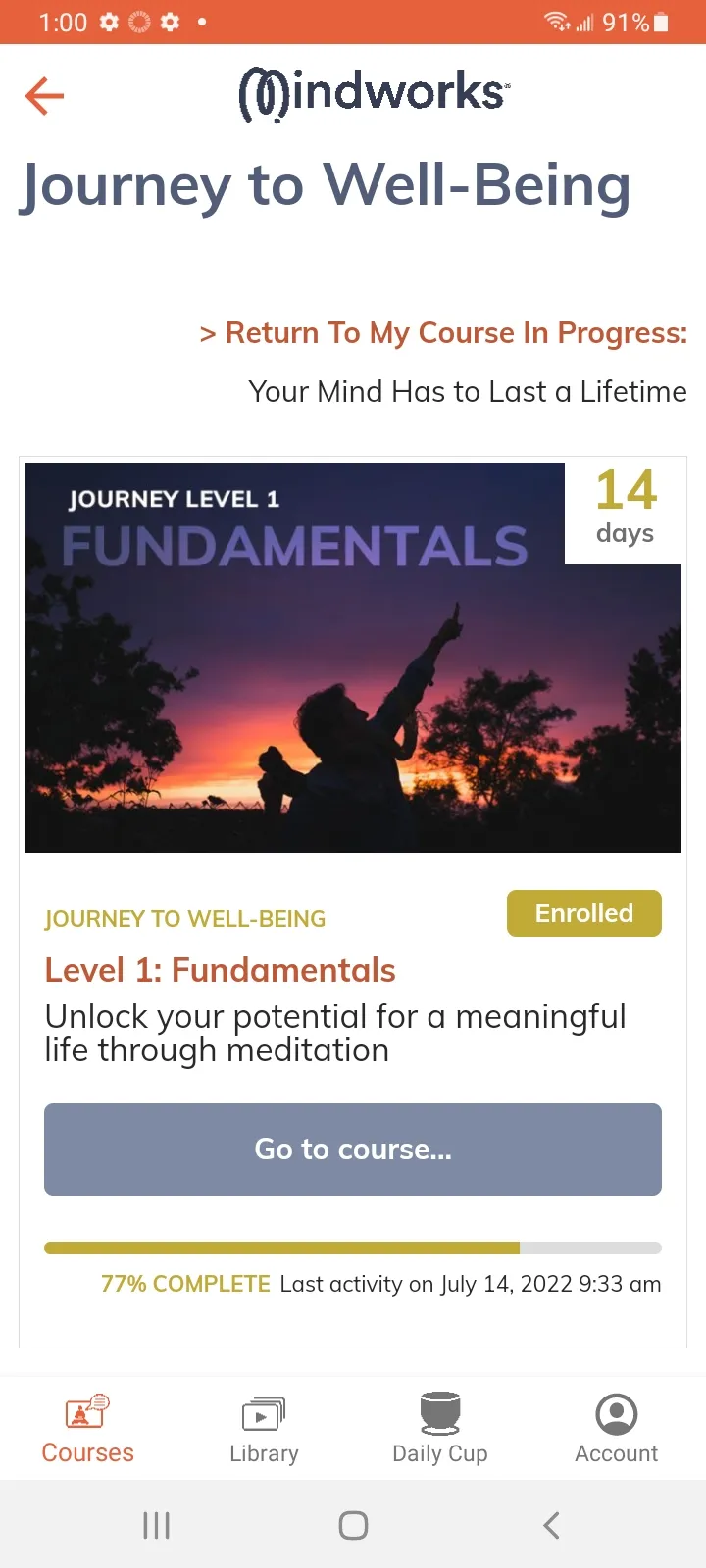 Mindworks Meditation Courses | Indus Appstore | Screenshot