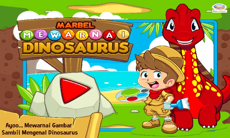 Marbel Mewarnai : Dinosaurus | Indus Appstore | Screenshot