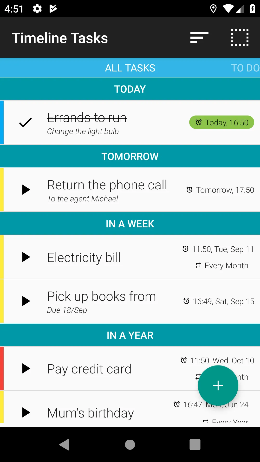 Timeline Tasks To Do List | Indus Appstore | Screenshot