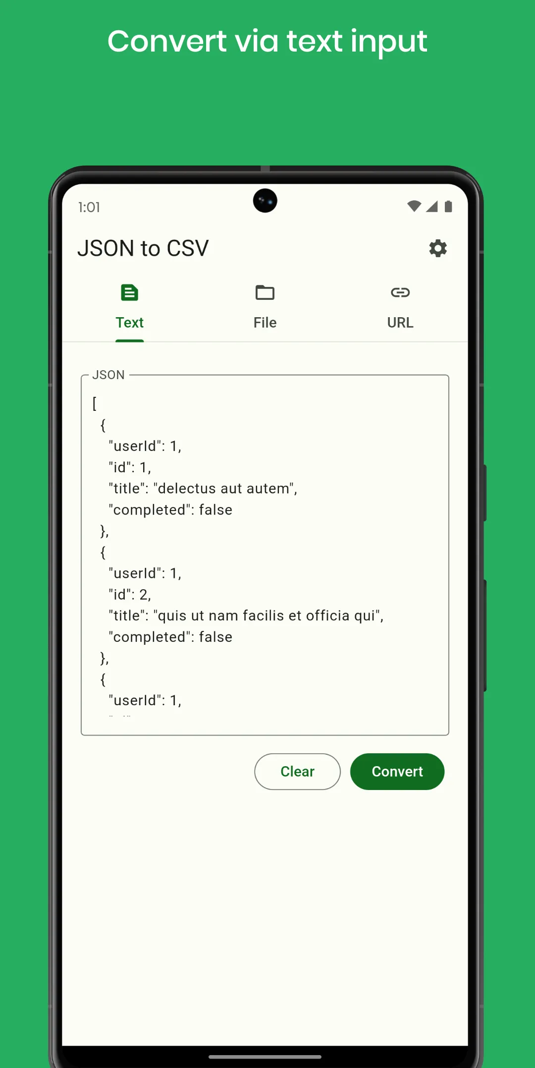 JSON to CSV | Indus Appstore | Screenshot