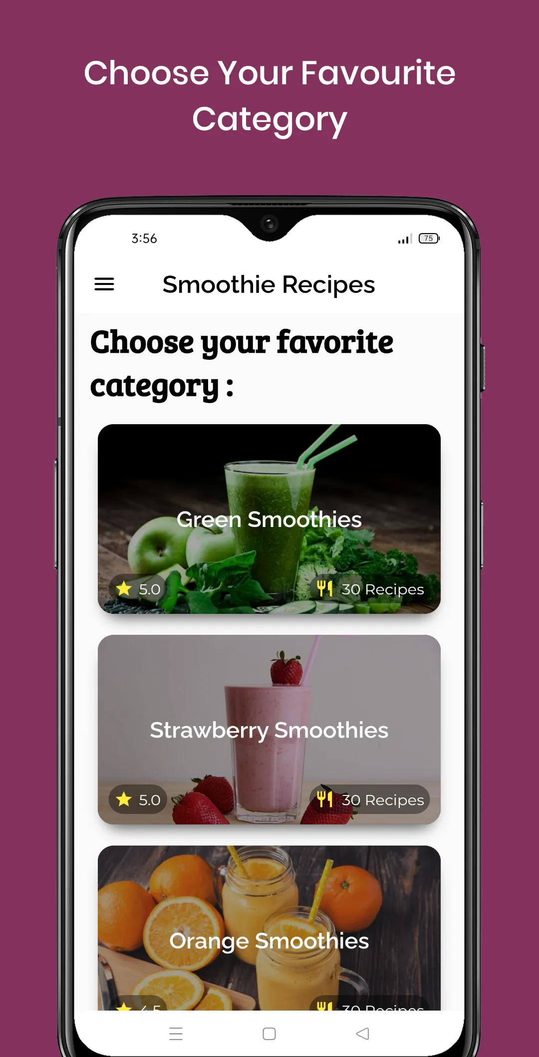 Smoothie Recipes (Offline) | Indus Appstore | Screenshot