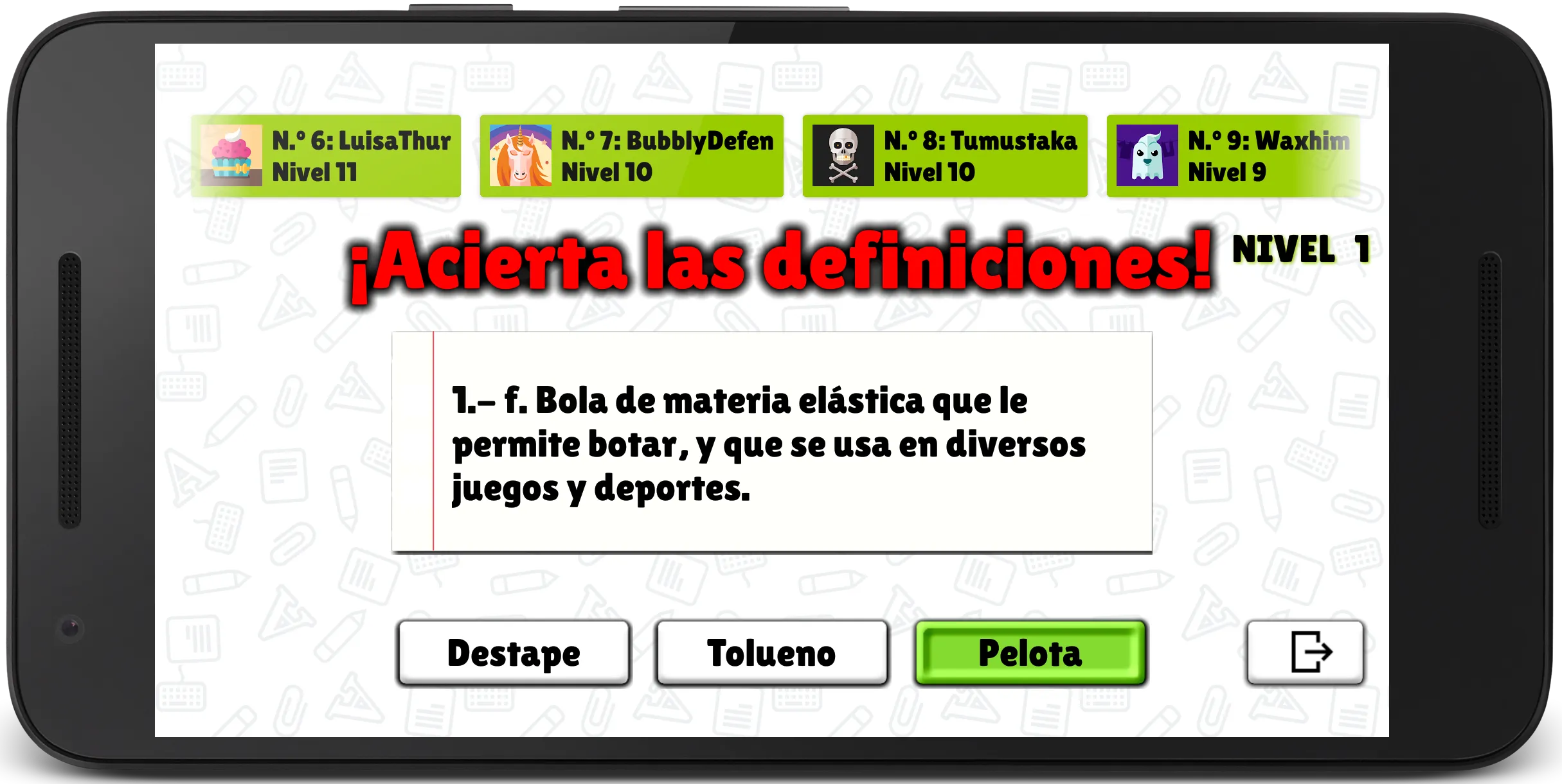 Definiciones | Indus Appstore | Screenshot