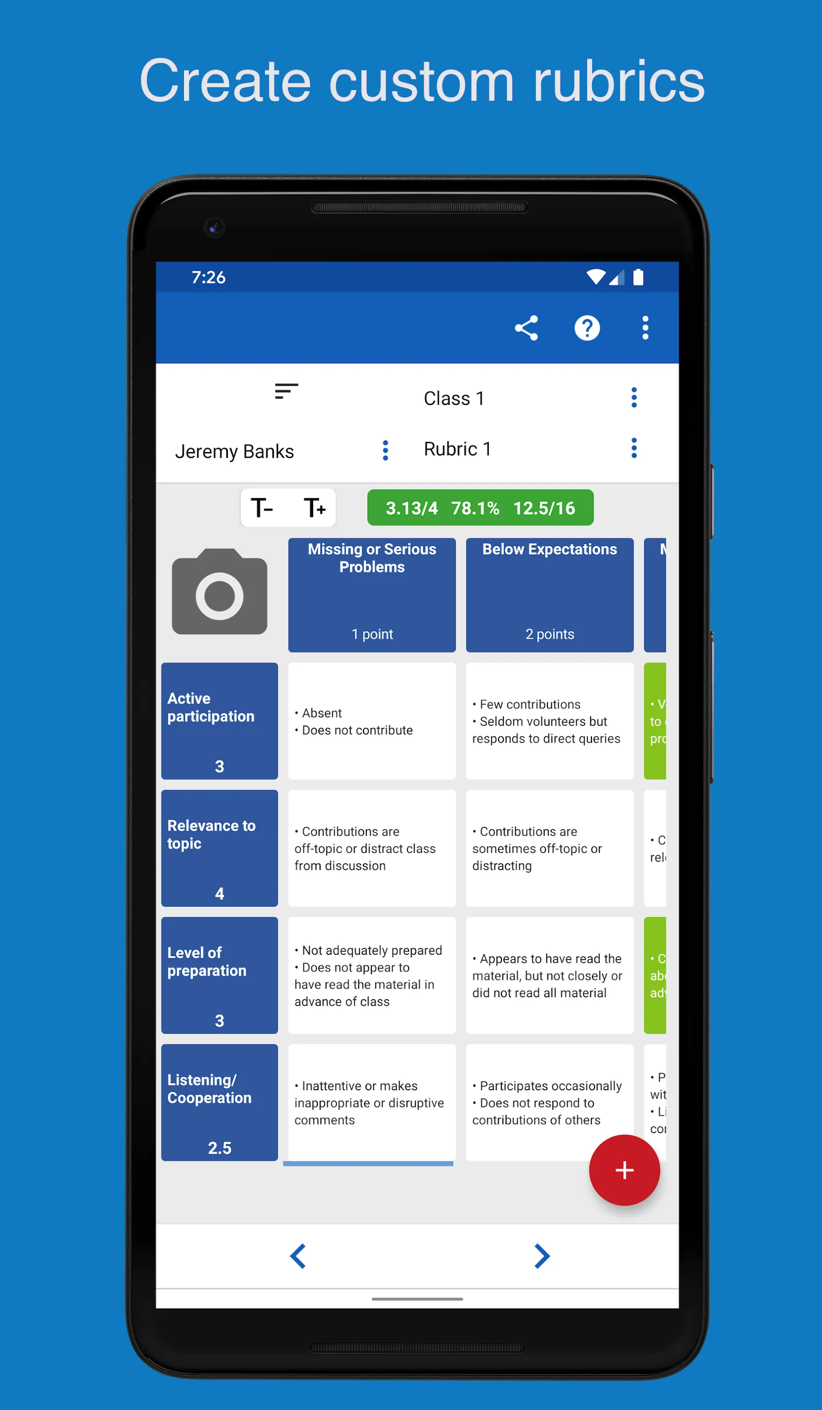 Rubric Scorer | Indus Appstore | Screenshot