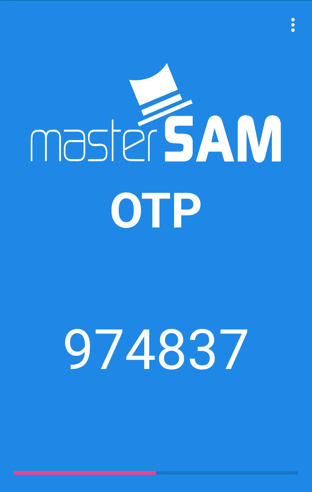 MasterSAM OTP | Indus Appstore | Screenshot