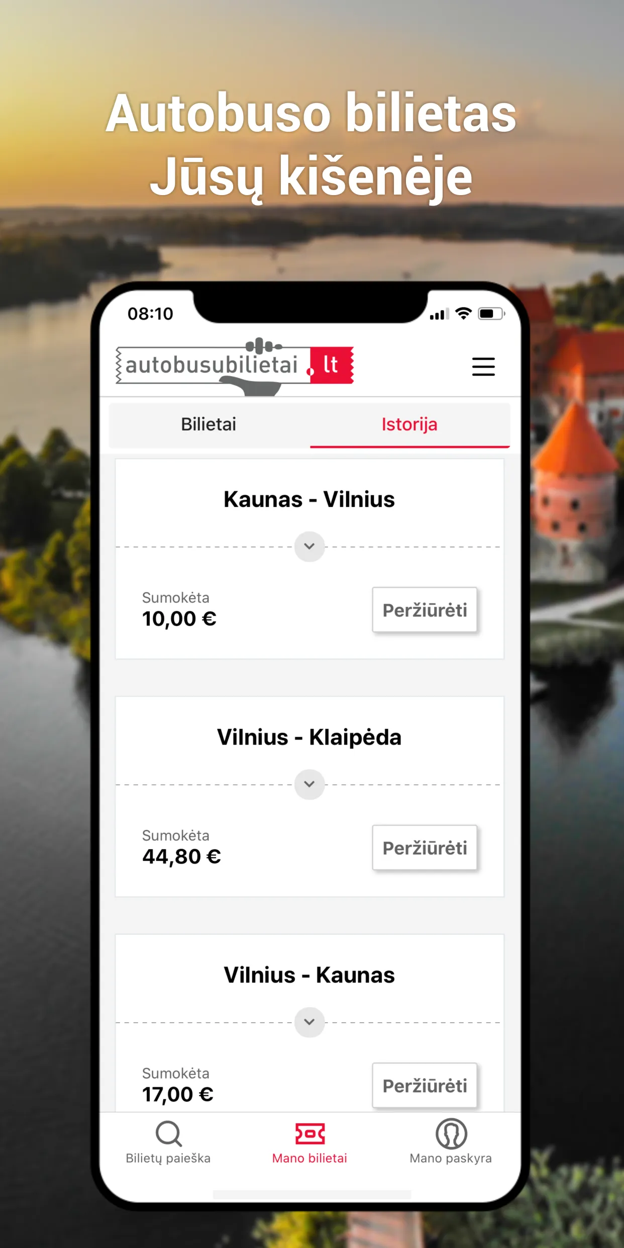 Autobusų bilietai | Indus Appstore | Screenshot