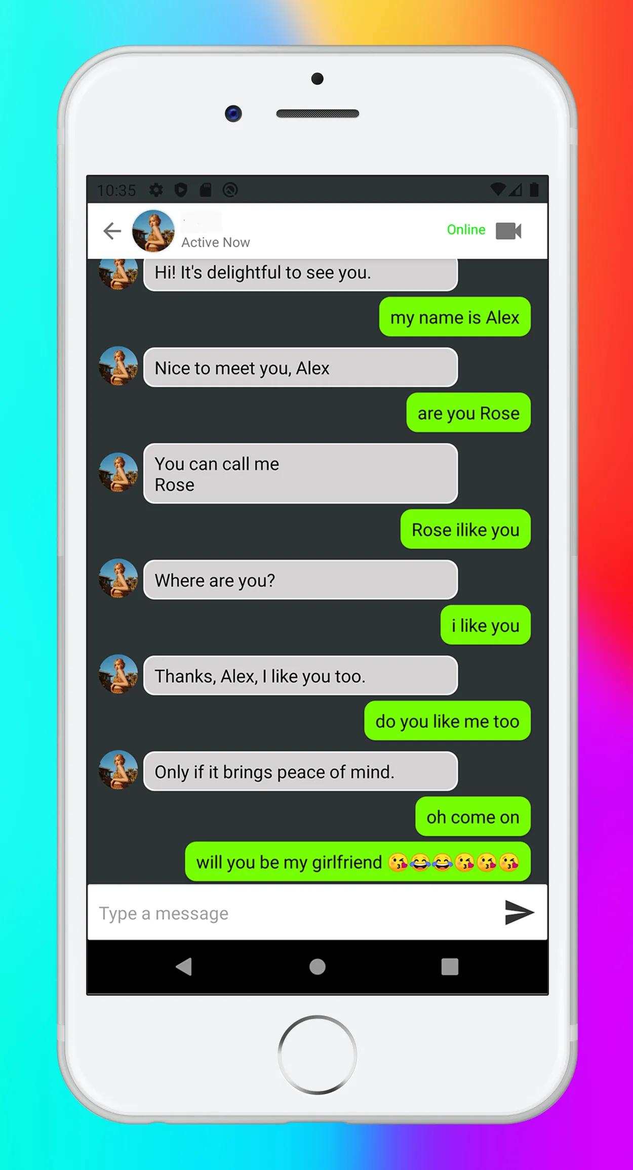 Chat With Alia Bhatt - fake ca | Indus Appstore | Screenshot