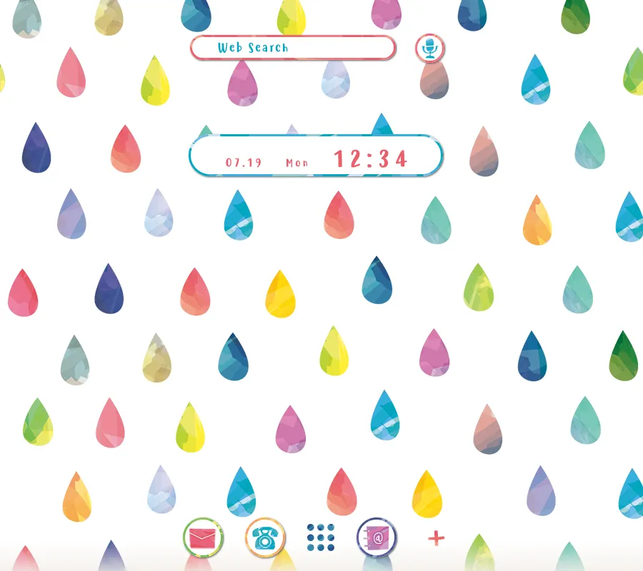 Colorful Raindrops Theme | Indus Appstore | Screenshot