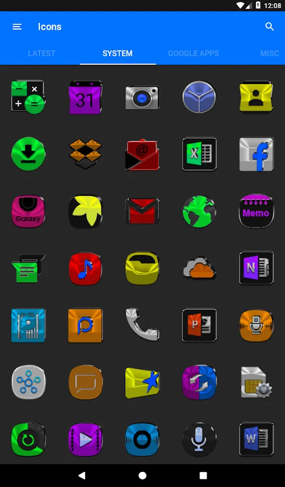 Colorful Nbg Icon Pack | Indus Appstore | Screenshot