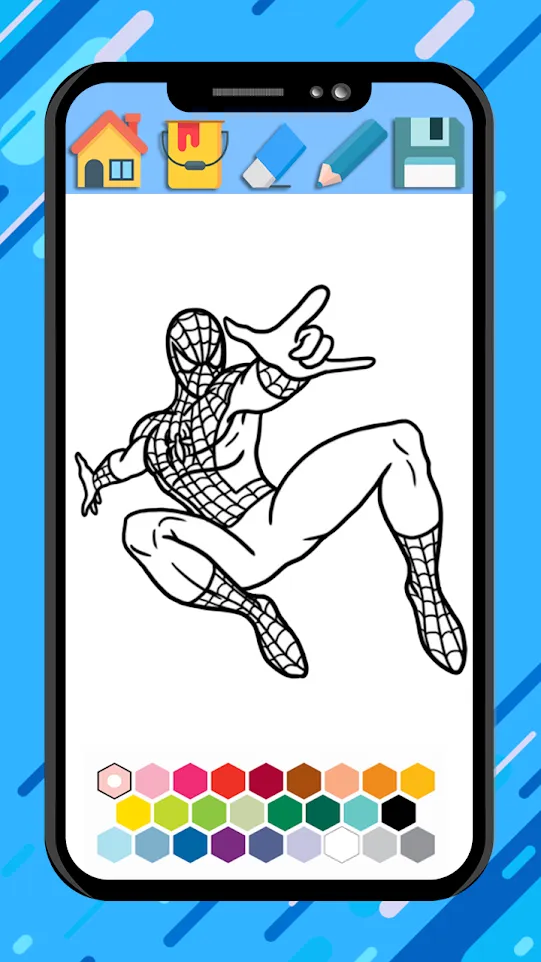 Spider super hero coloring man | Indus Appstore | Screenshot