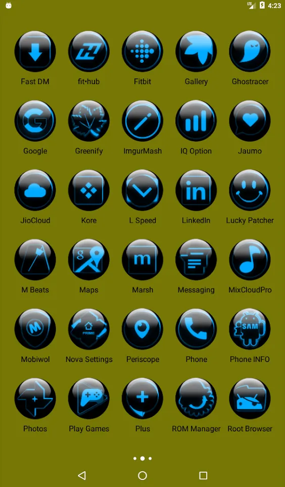 Blue Glass Orb Icon Pack | Indus Appstore | Screenshot