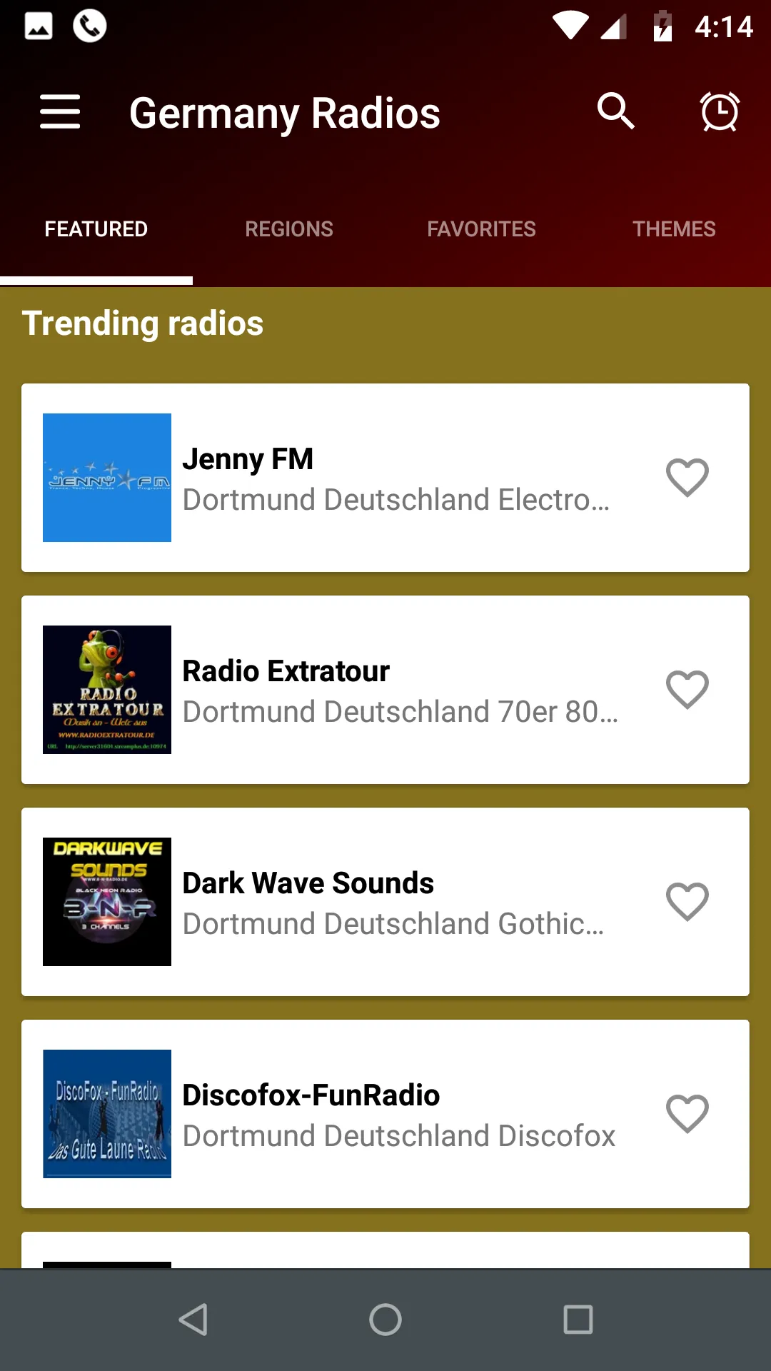 DE Radio App: German Stations | Indus Appstore | Screenshot