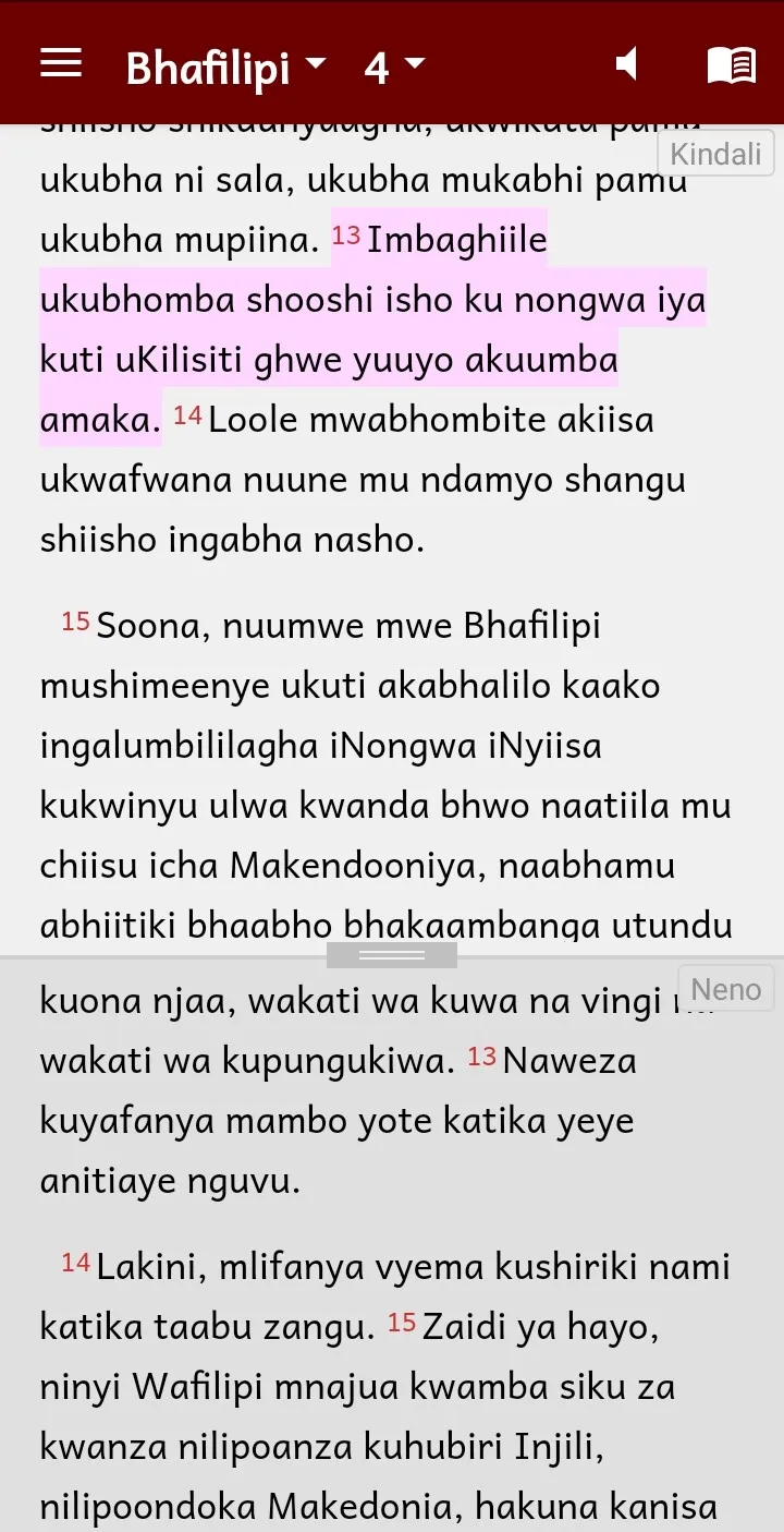 Ndali Bible with Swahili | Indus Appstore | Screenshot