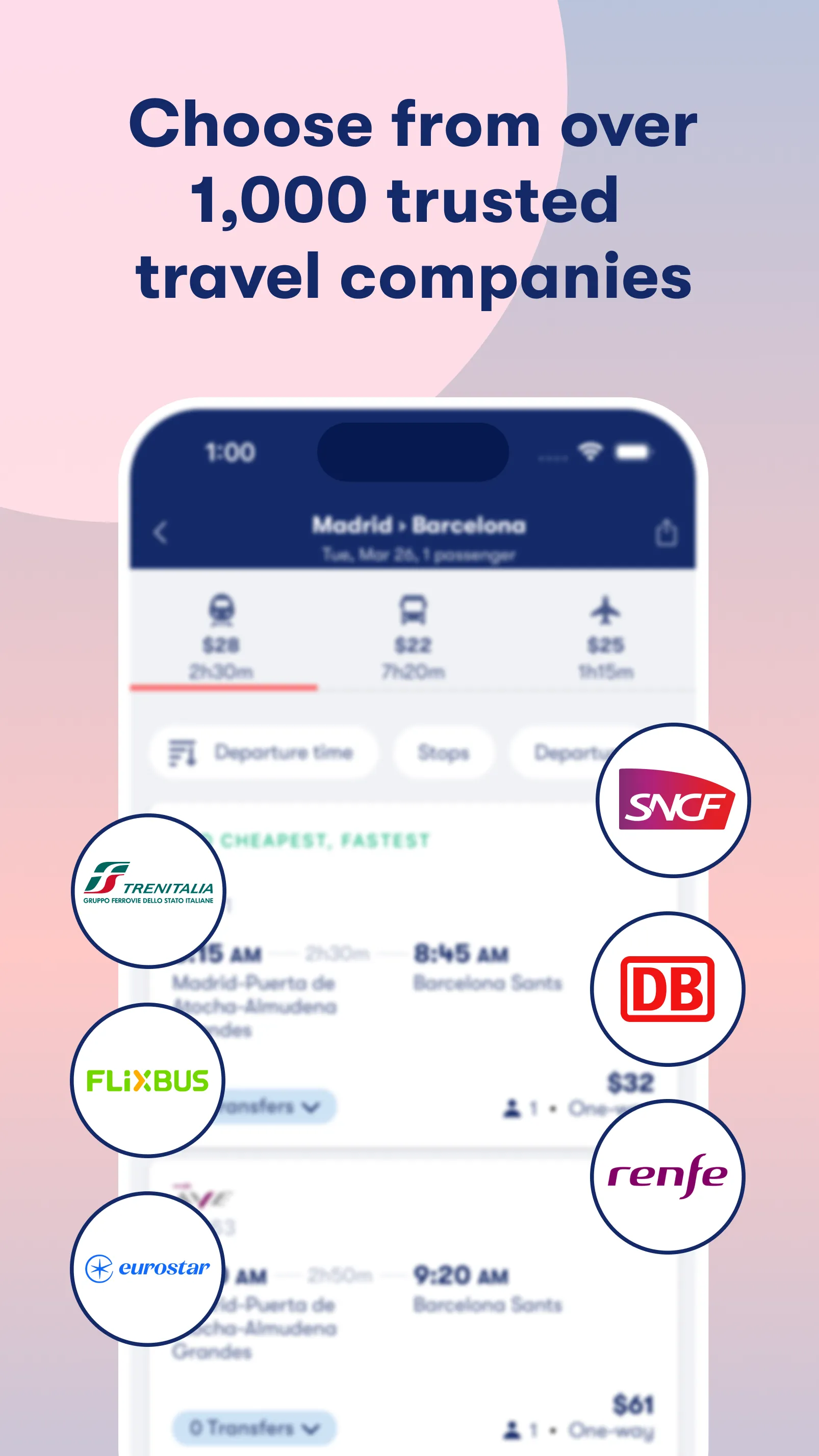 Omio: Train and bus travel app | Indus Appstore | Screenshot