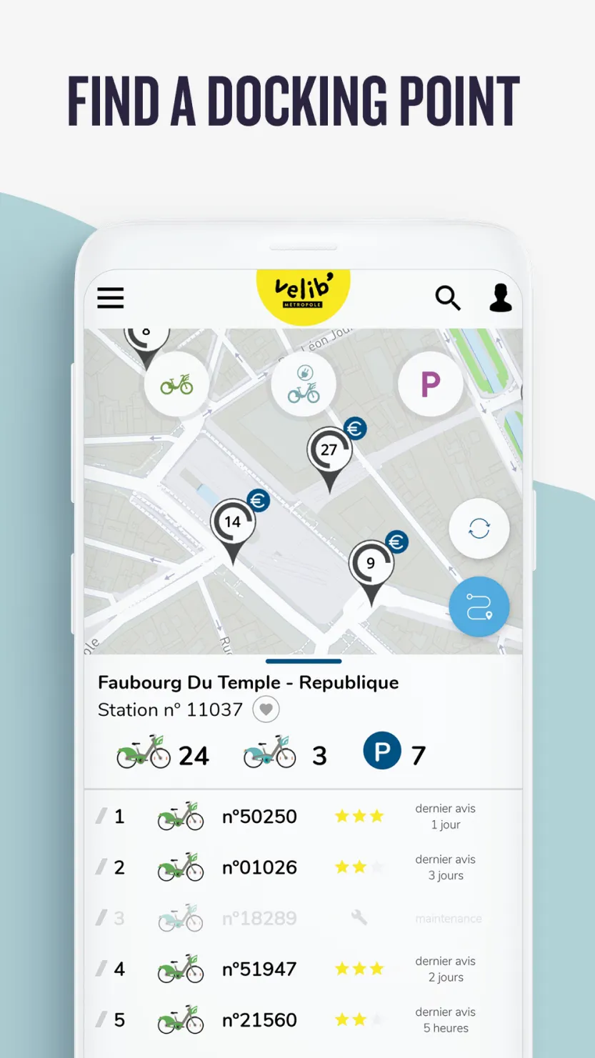 Vélib' (official appli) | Indus Appstore | Screenshot