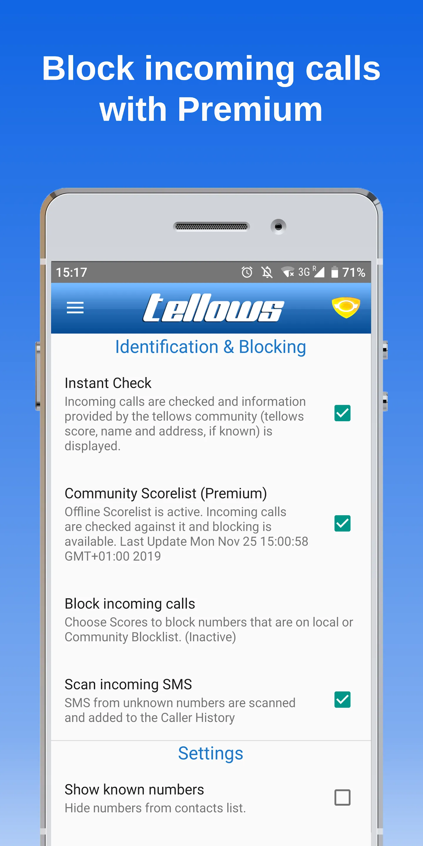 tellows - Caller ID & Block | Indus Appstore | Screenshot