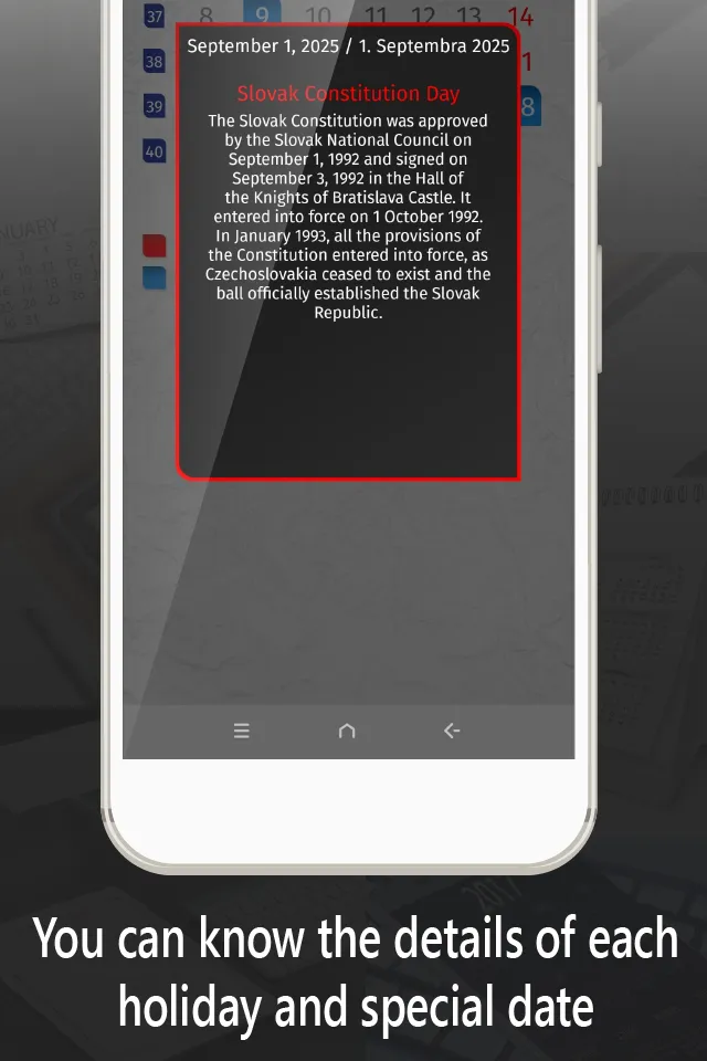 slovakia calendar 2025 | Indus Appstore | Screenshot