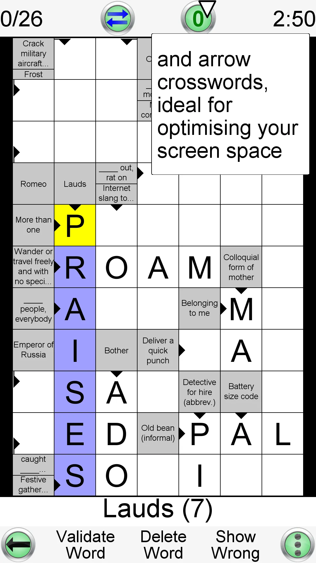 Barred Crossword | Indus Appstore | Screenshot