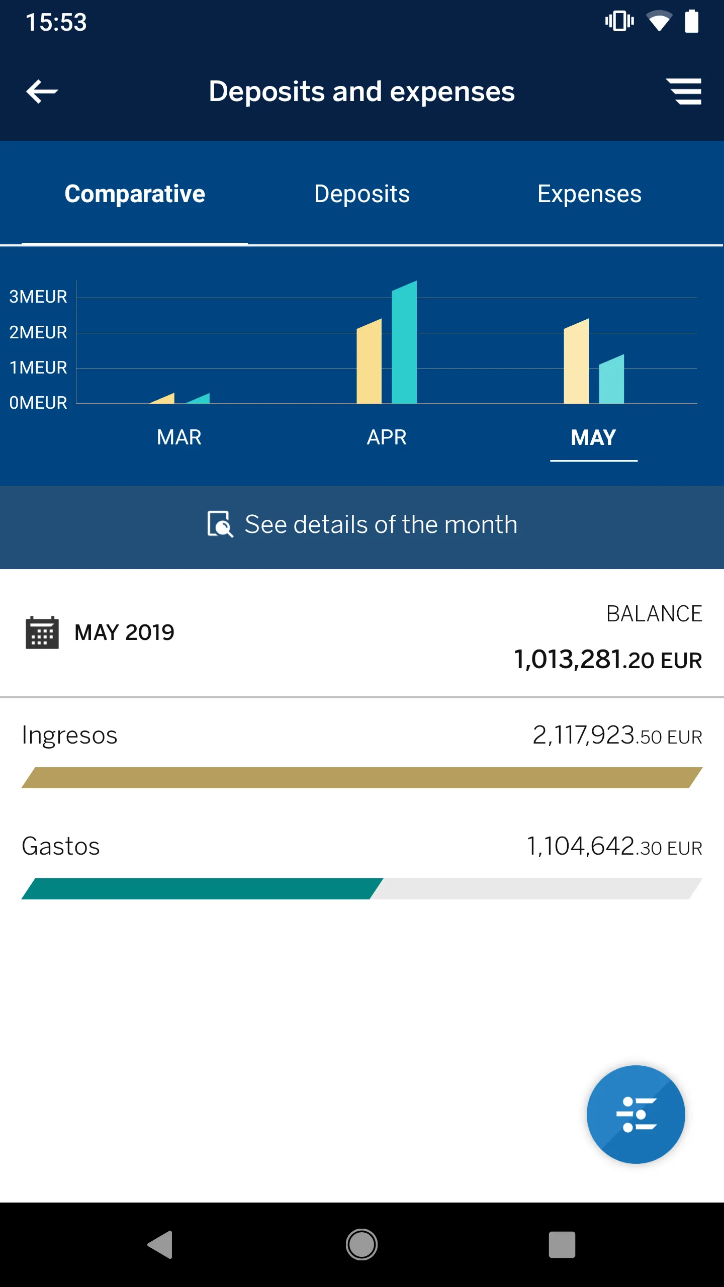 BBVA Net Cash | ES & PT | Indus Appstore | Screenshot