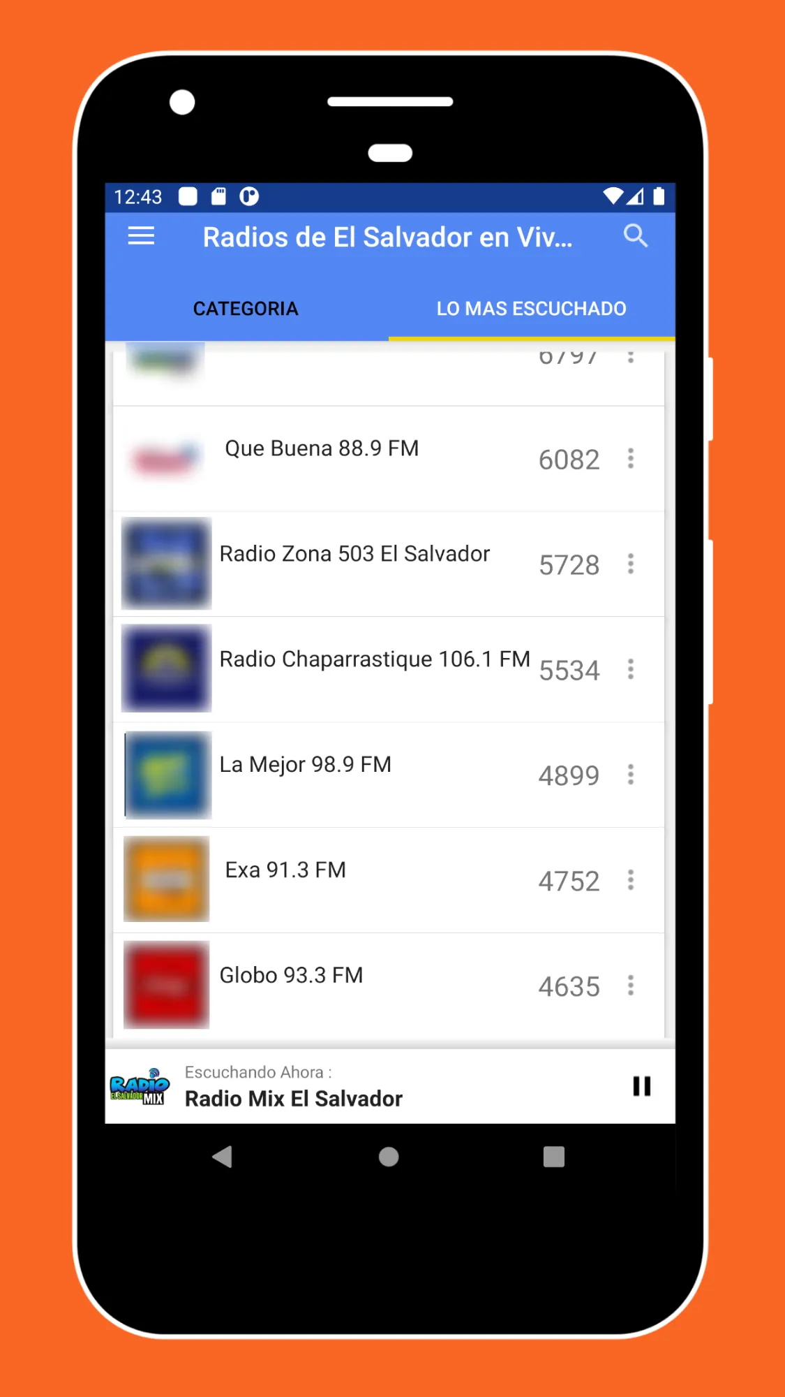 Radio El Salvador + Radio FM | Indus Appstore | Screenshot