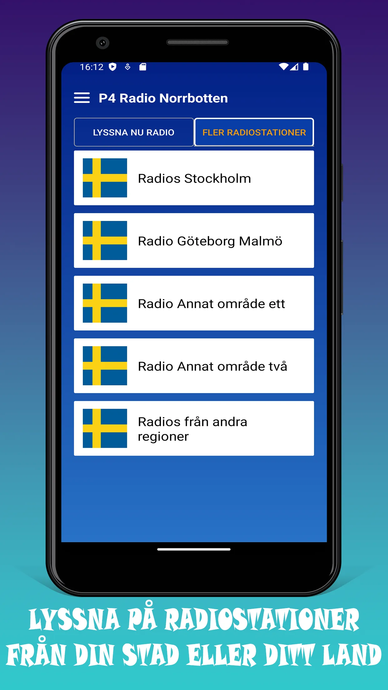 P4 Radio Norrbotten Sveriges | Indus Appstore | Screenshot