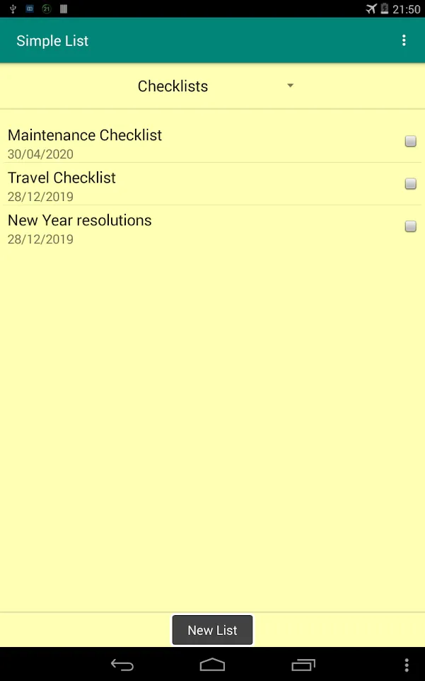 Simple List | Indus Appstore | Screenshot