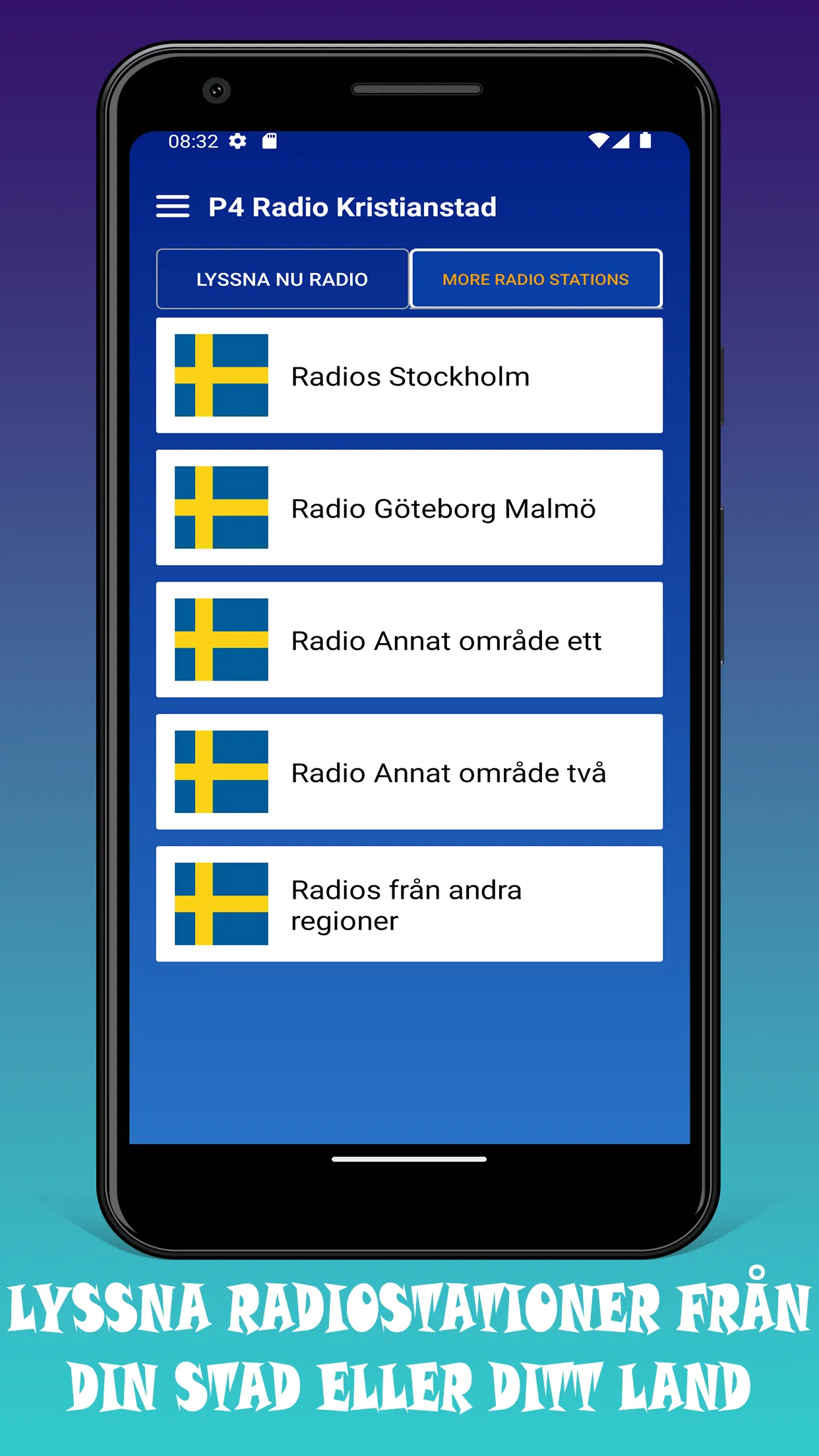 Radio P4 Kristianstad Sveriges | Indus Appstore | Screenshot