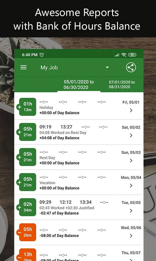 My Work Time App | Indus Appstore | Screenshot