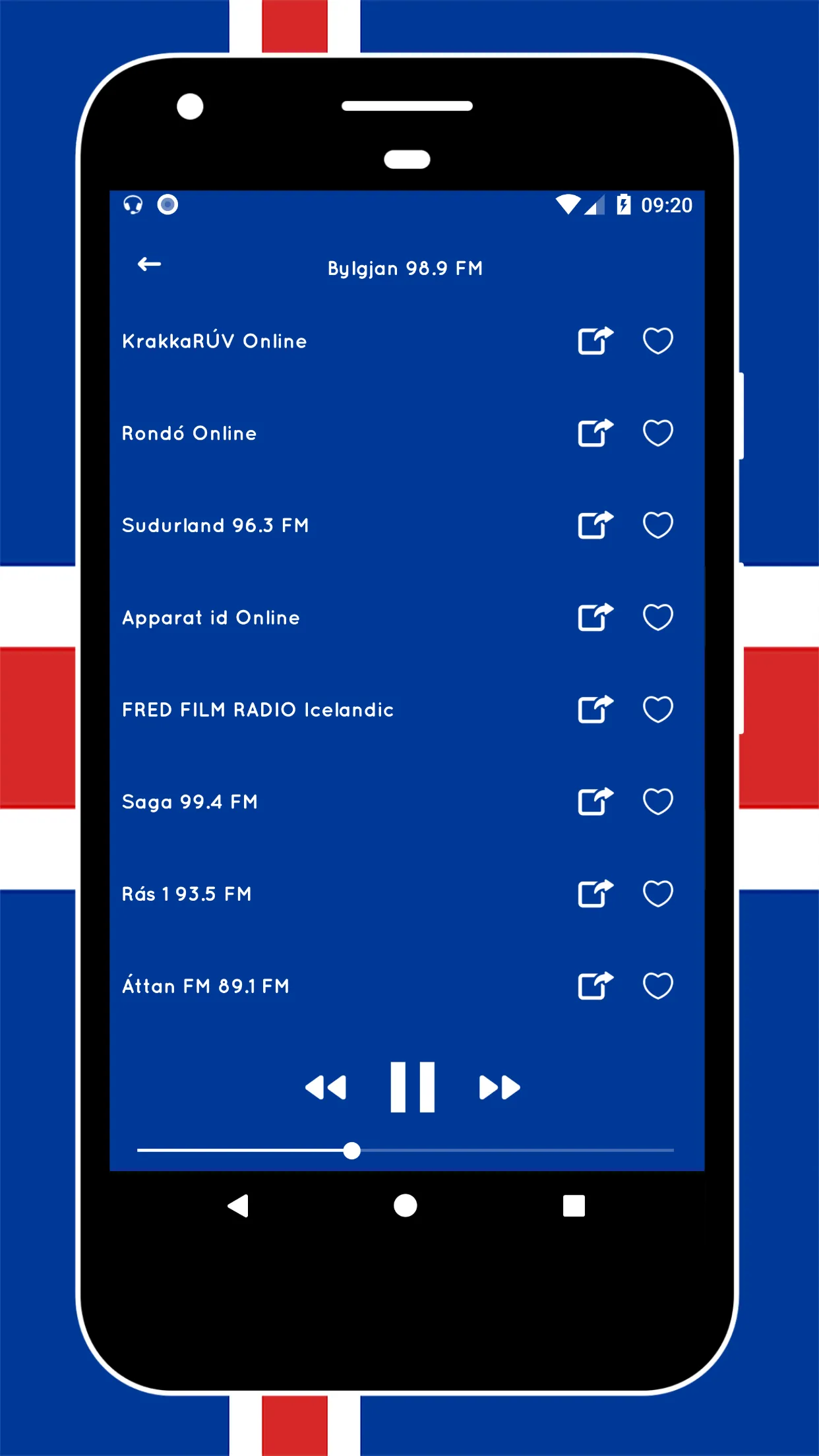 Radio Iceland - DAB Radio FM | Indus Appstore | Screenshot