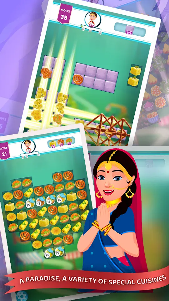 Indian Food Baash:Food Puzzle | Indus Appstore | Screenshot