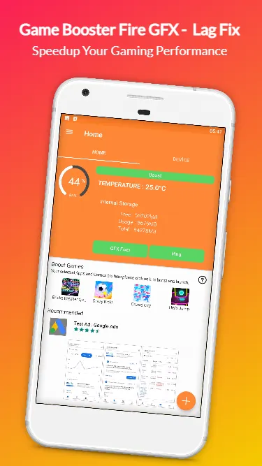 Game Booster Fire GFX- Lag Fix | Indus Appstore | Screenshot