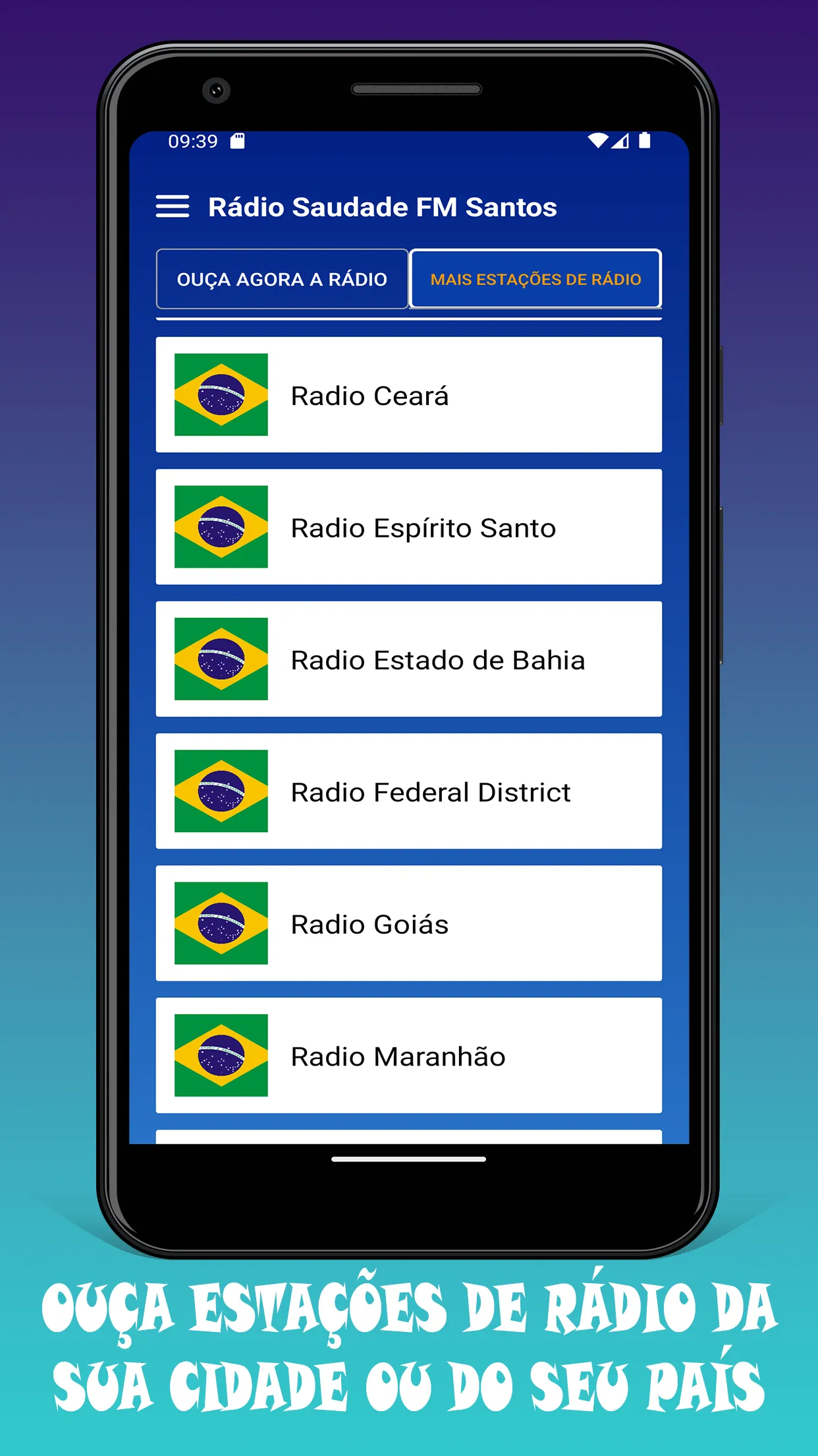 Radio Saudade FM 99.7 Santos | Indus Appstore | Screenshot