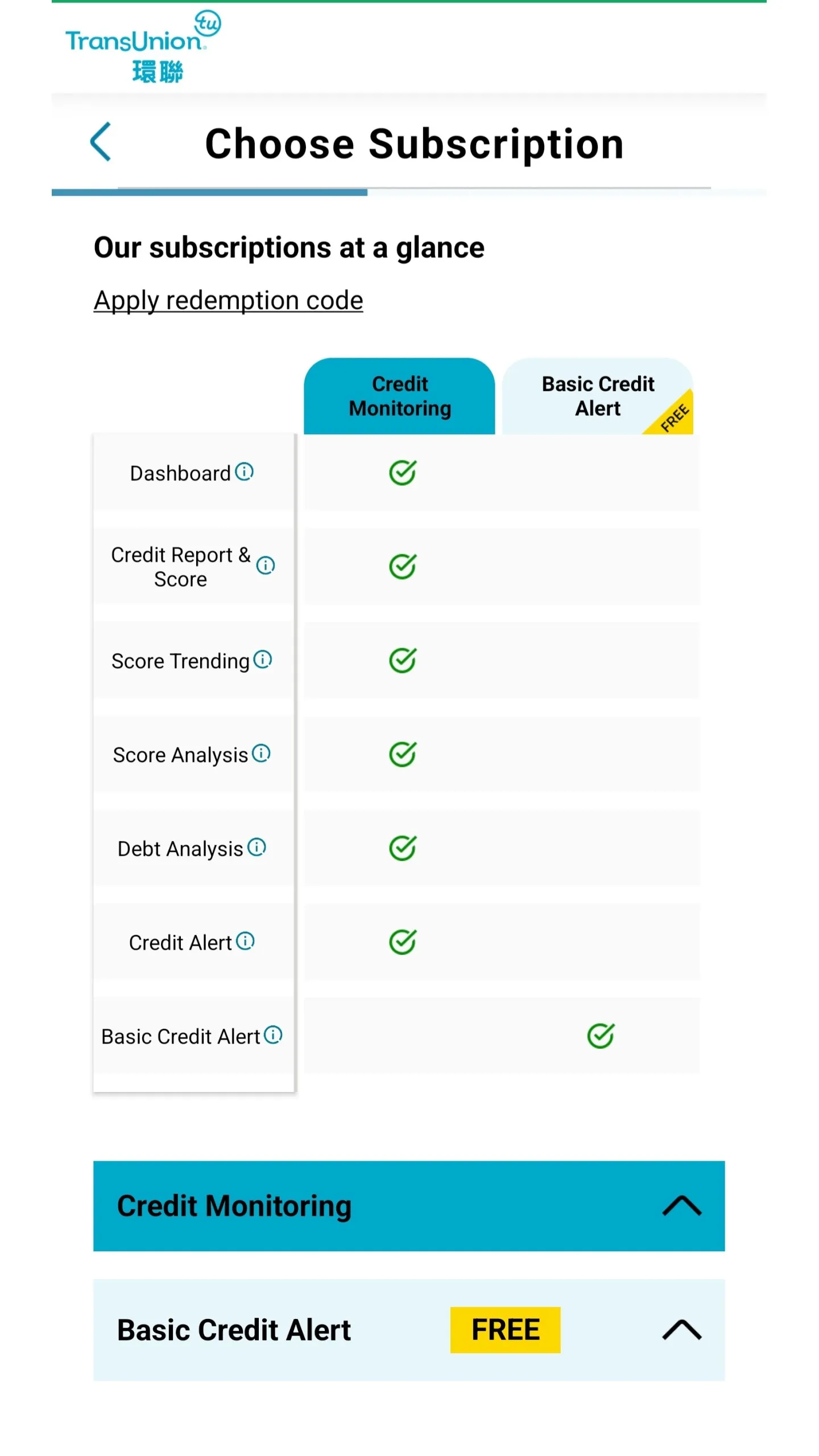 TransUnion HK Credit Report | Indus Appstore | Screenshot