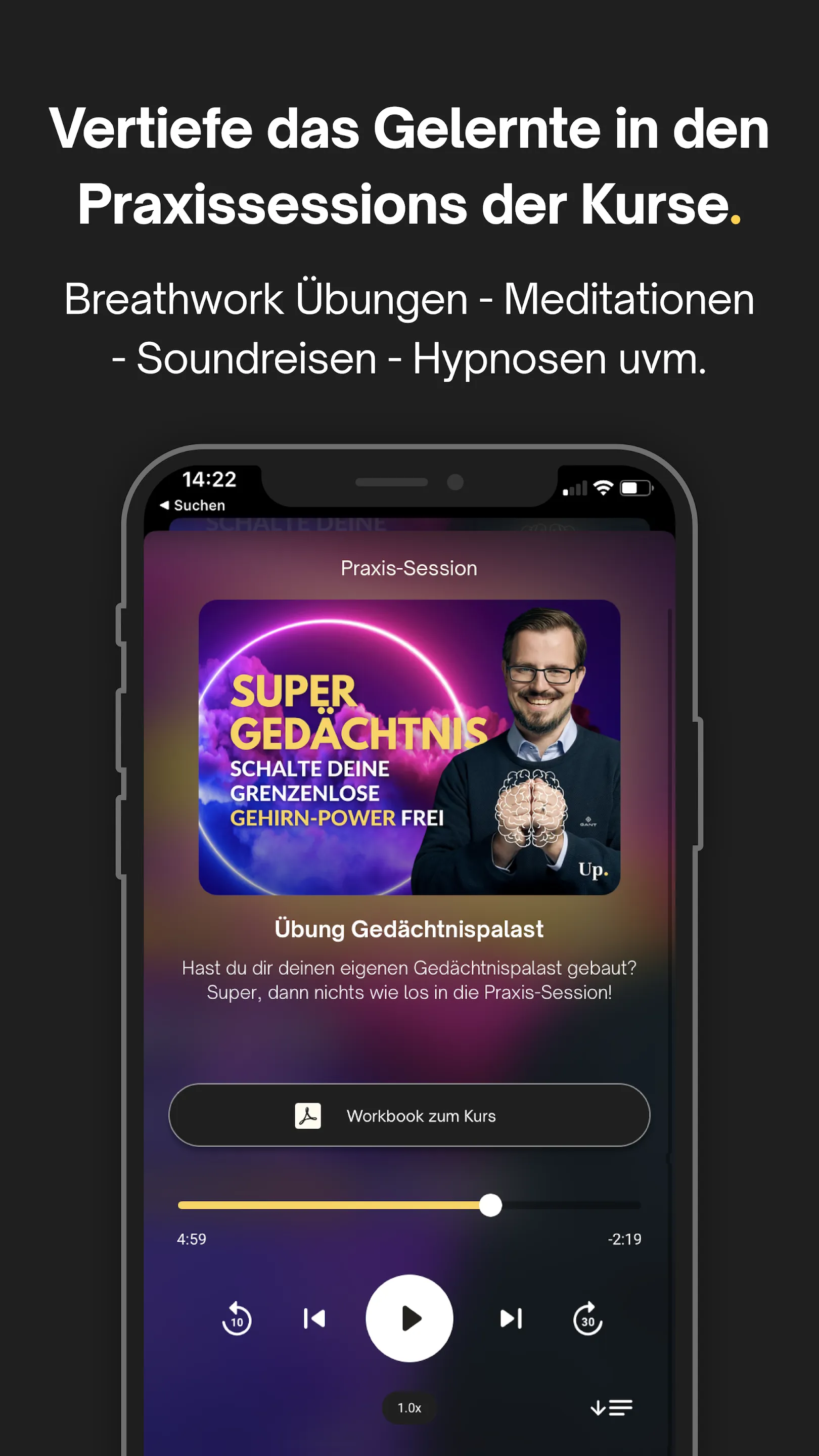 Upspeak: Dein Mentor im Ohr | Indus Appstore | Screenshot