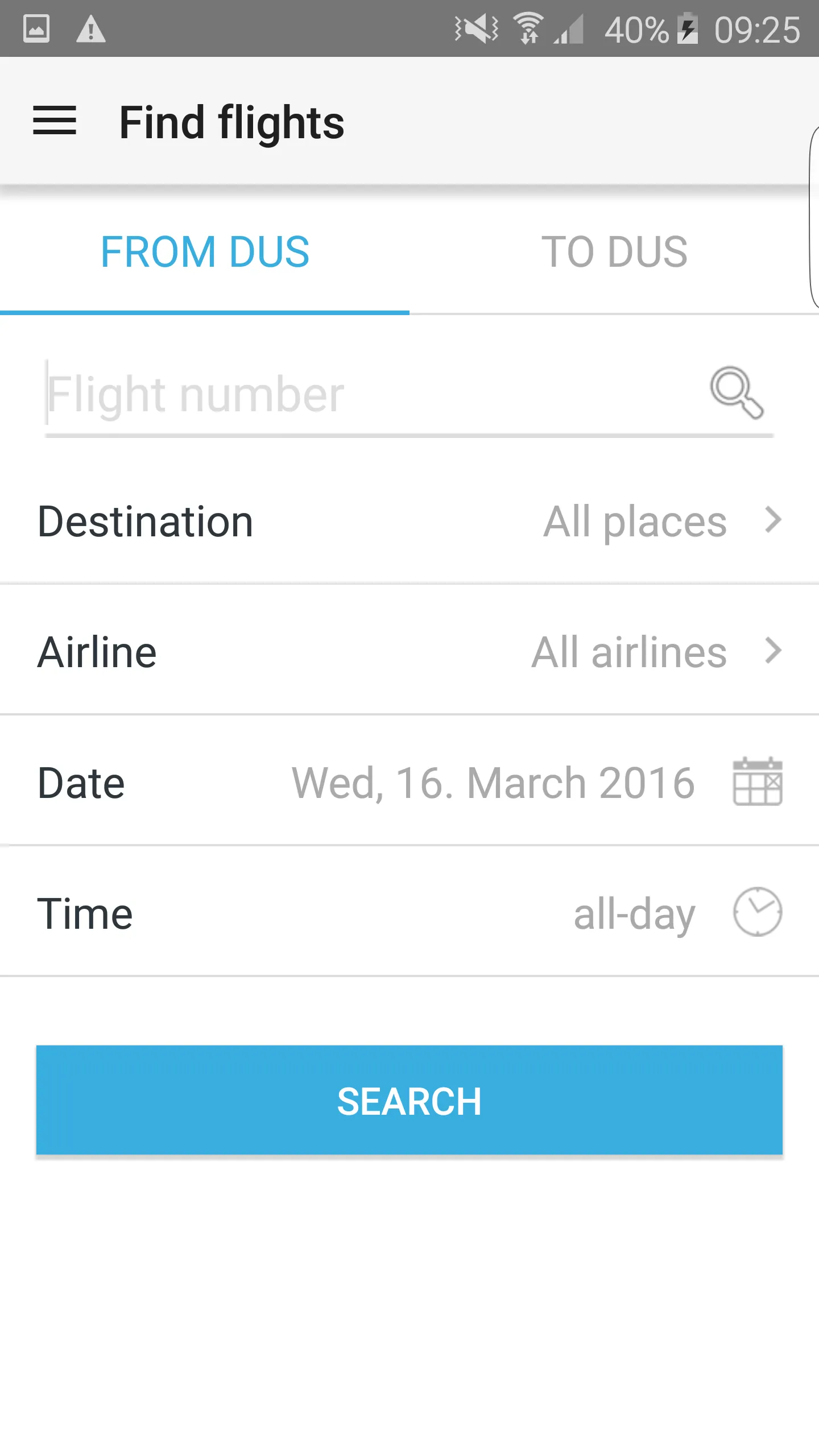 DUS Airport App | Indus Appstore | Screenshot