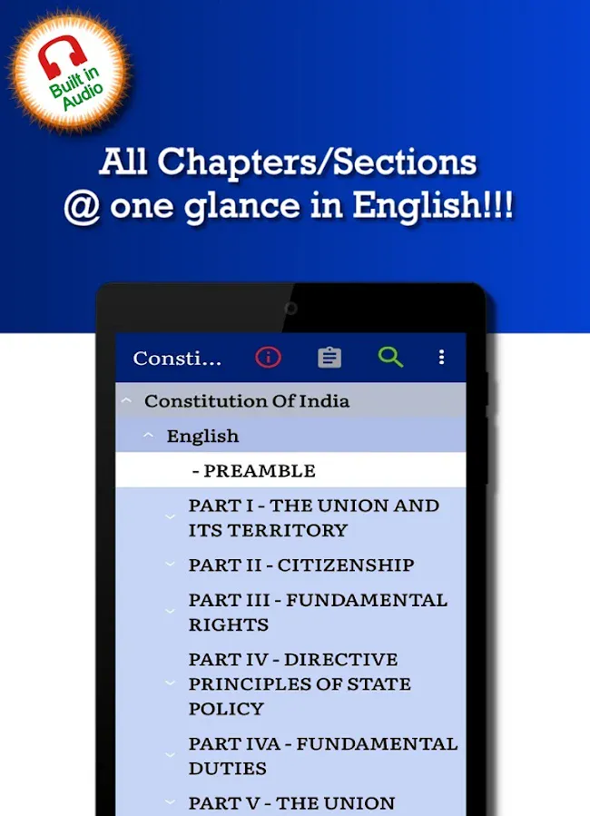 Constitution of India in English, Hindi & Marathi | Indus Appstore | Screenshot