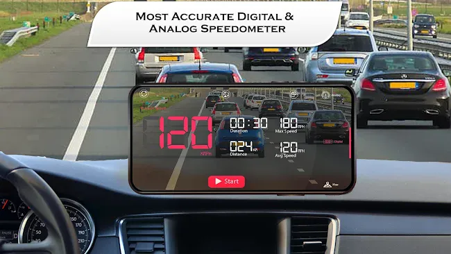 HUD Speedometer for Car Speed | Indus Appstore | Screenshot