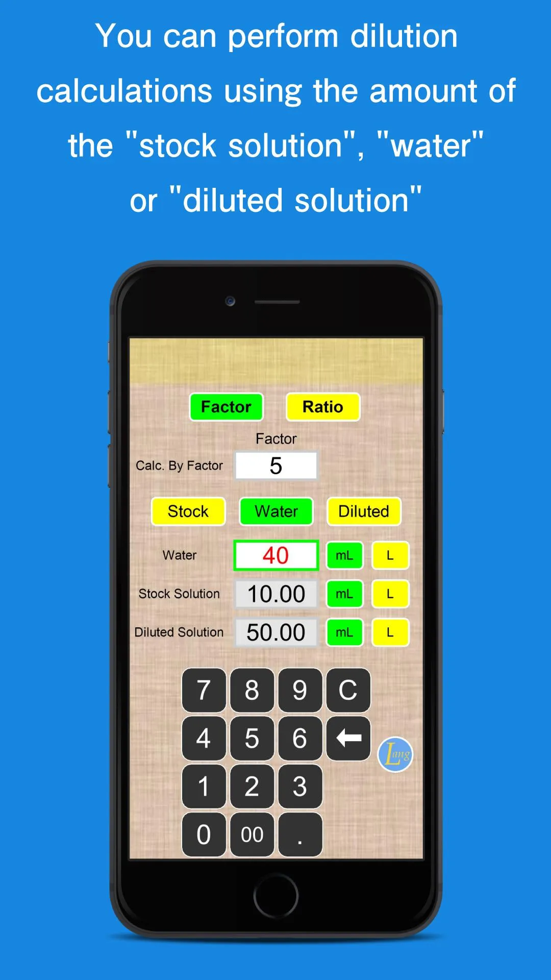 Simple Dilution Calculator | Indus Appstore | Screenshot