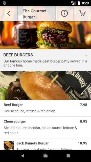 Gourmet Burger Co | Indus Appstore | Screenshot