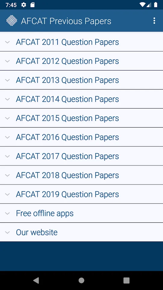 AFCAT Previous Papers | Indus Appstore | Screenshot