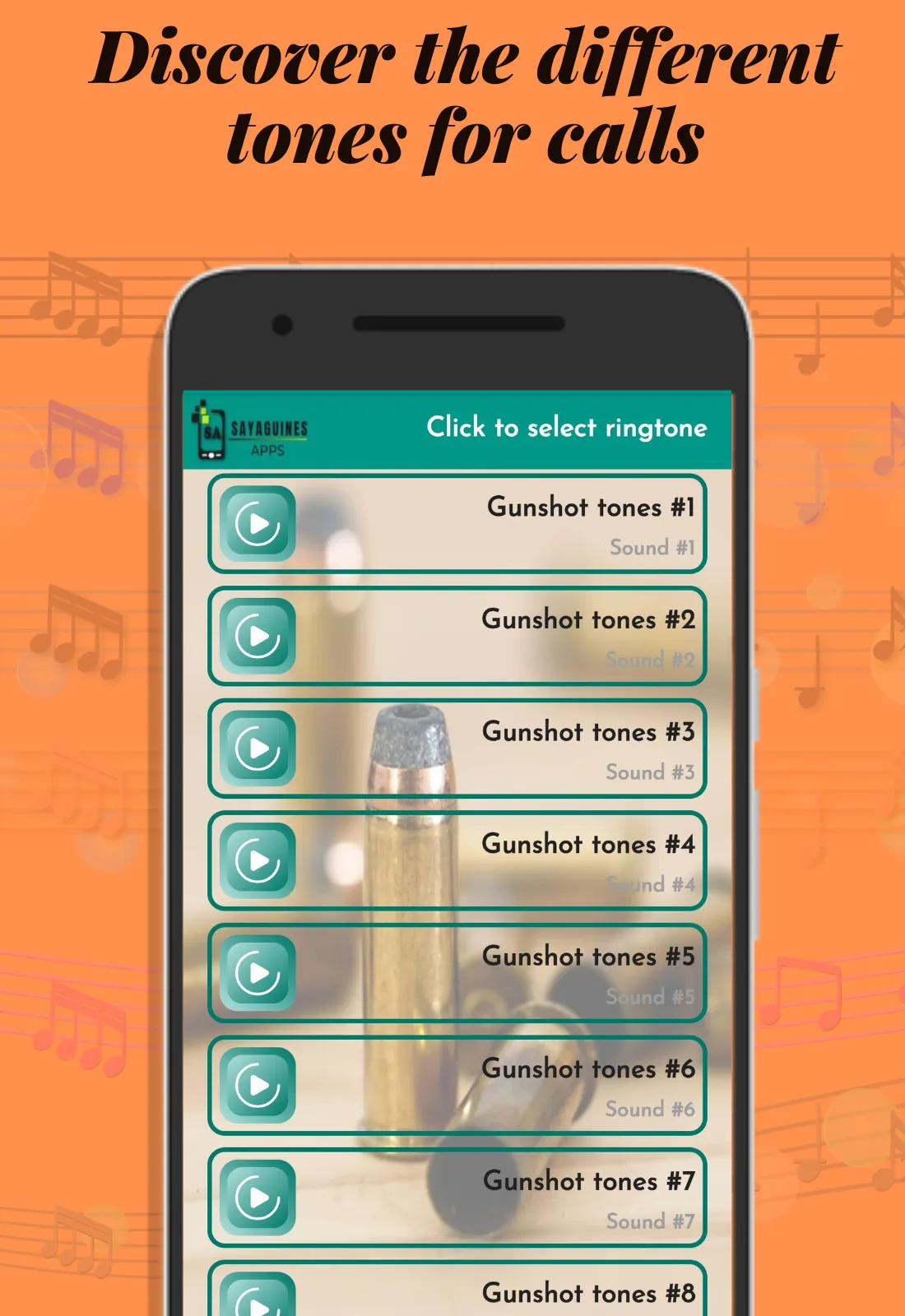 Sounds of bullets and gunshots | Indus Appstore | Screenshot