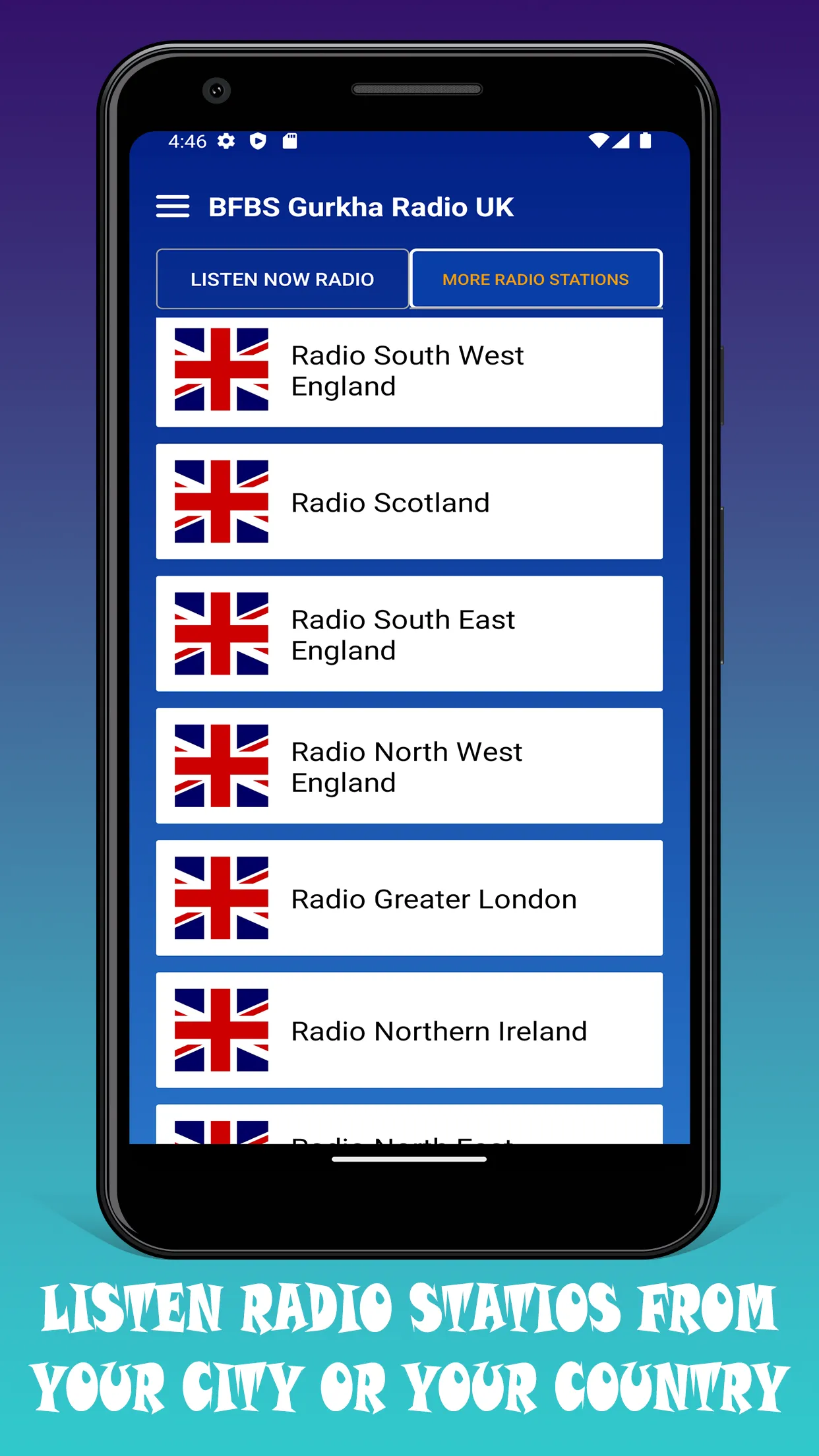 BFBS Gurkha Radio Live App UK | Indus Appstore | Screenshot